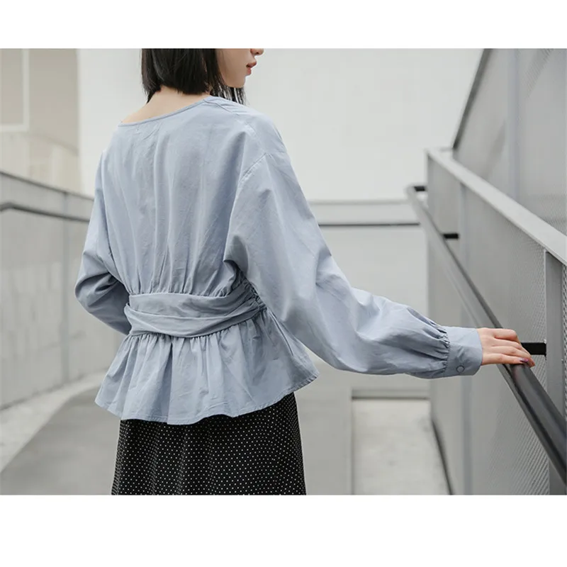 

New spring Vintage Shirt female Tops Women Long sleeve Girls Blouse Plus Size Women Blouses femme Blusas