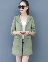 cardigan sunscreen clothes women 2021 summer new short korean style breathable loose thin hooded jacket casual