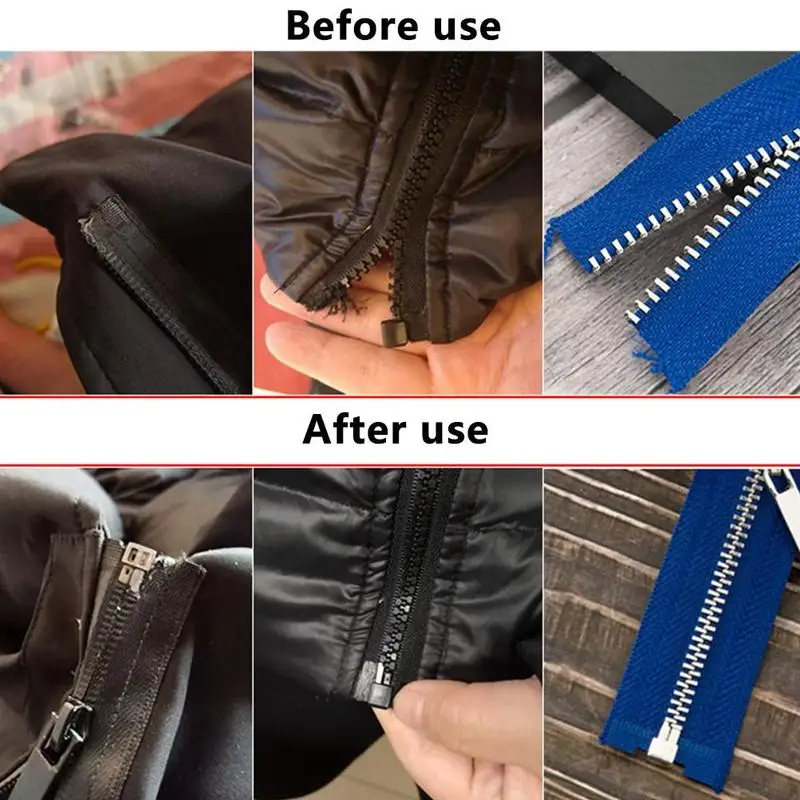 

Lychee Life 10 Sets 5# Alloy Repair Zipper Stopper End For Clothes Zipper Open Stopper Sewing Accessories DIY Zipper X9R2