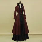 Женское винтажное платье макси с поясом, вечернее платье в стиле ретро для косплея, средневековой моды, платье для вечеринки в стиле пэчворк, 2020
