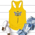 Женская футболка с круглым вырезом, с принтом пчелы