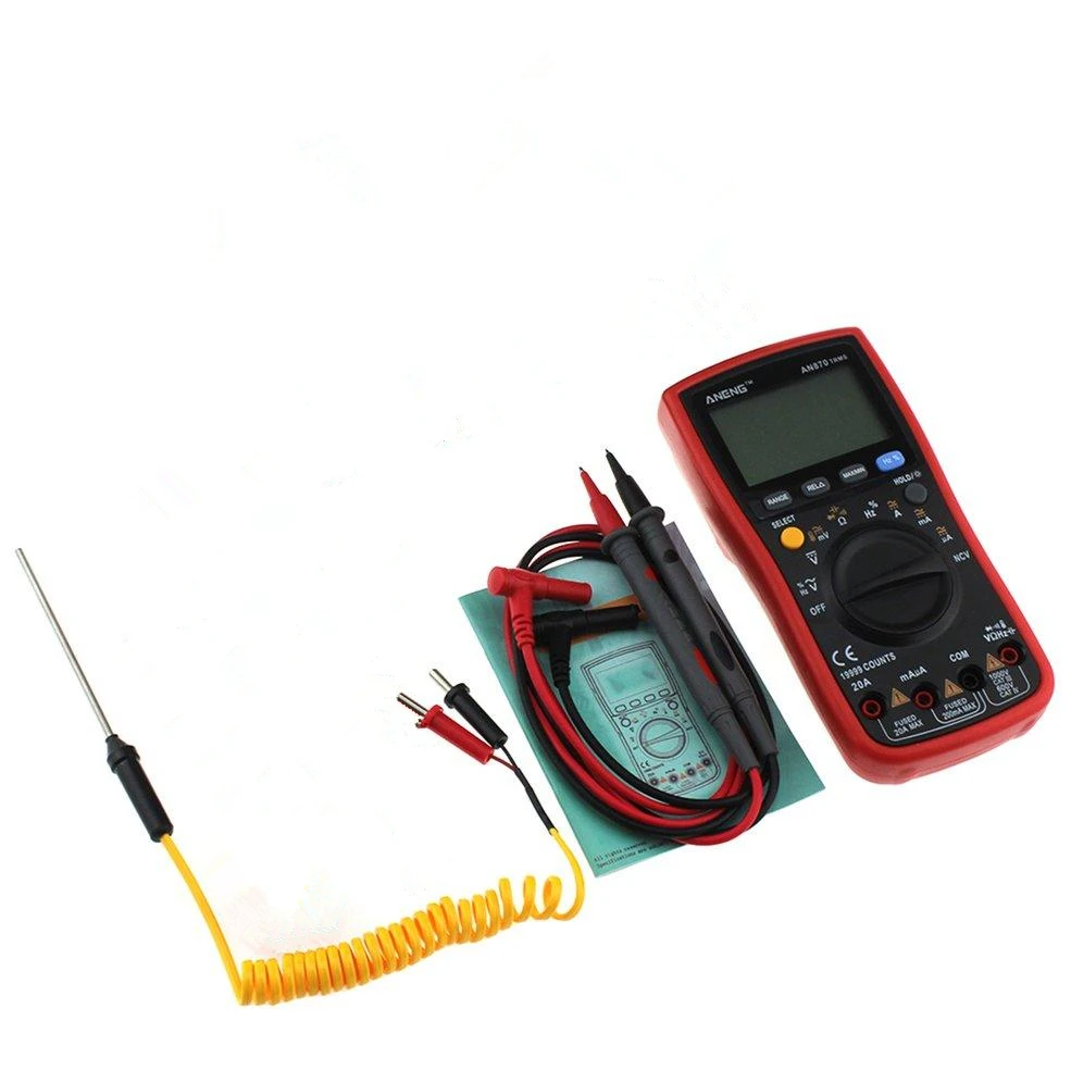 Цифровой мультиметр AN870 19999 отсчетов True RMS переменный/постоянный ток вольт ампер