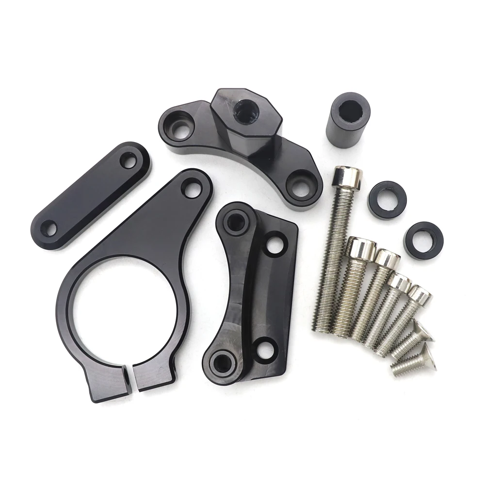 Мотоциклетный демпфер руля стабилизатор Регулируемый Линейный с кронштейном