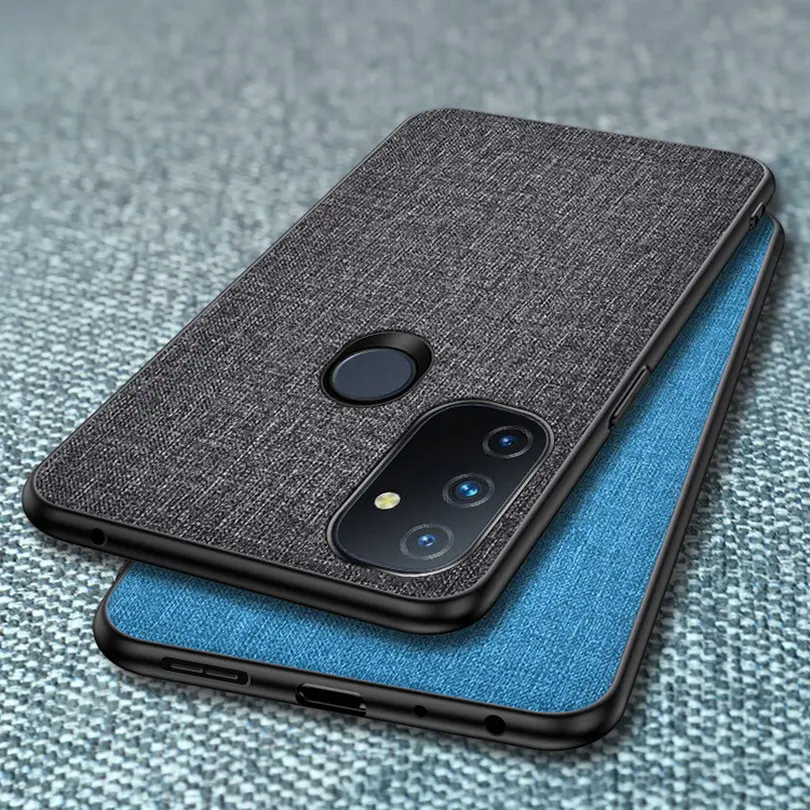 

For One Plus Nord N10 N100 Case OnePlus 8T Luxury Cloth Hybrid Cover For OnePlus 8 Pro Cover Soft TPU Fundas OnePlus8T 1 + Nord