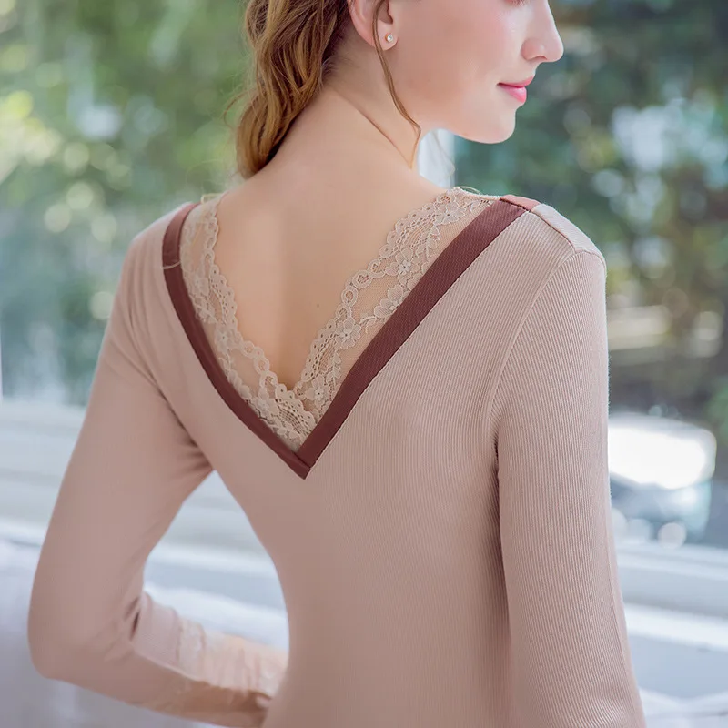 MECHCITIZ теплые кальсоны термобелье для женщин сексуальное хлопковое зимнее