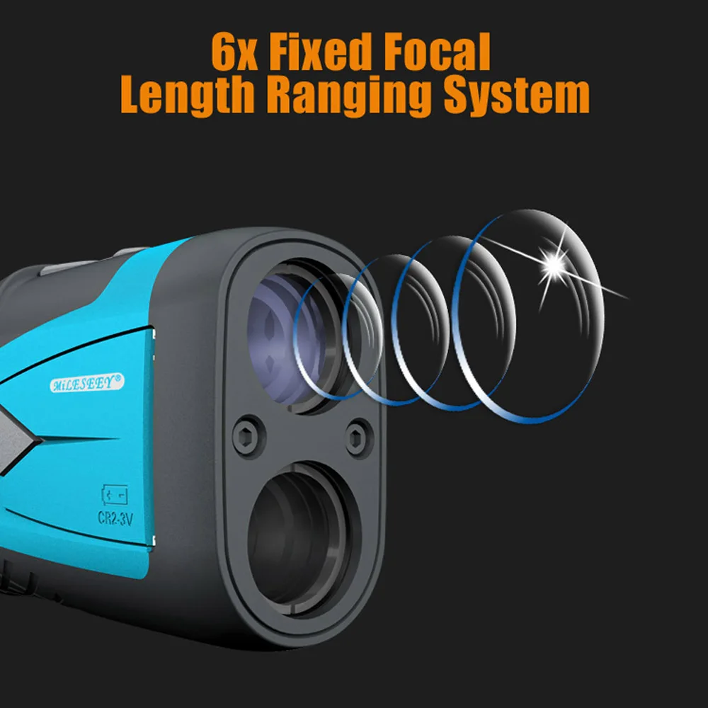 Портативный лазерный дальномер для гольфа 600 м тестер скорости цифровой