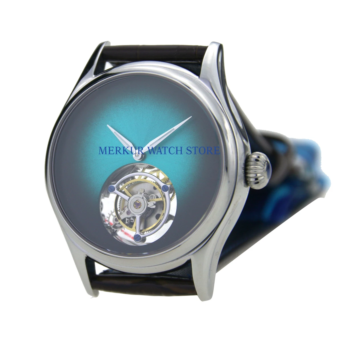 Sugess мужские часы Механические чайки Ханчжоу Высокая Beat Tourbillon движение Skelenton роскошное платье градиент зеленый
