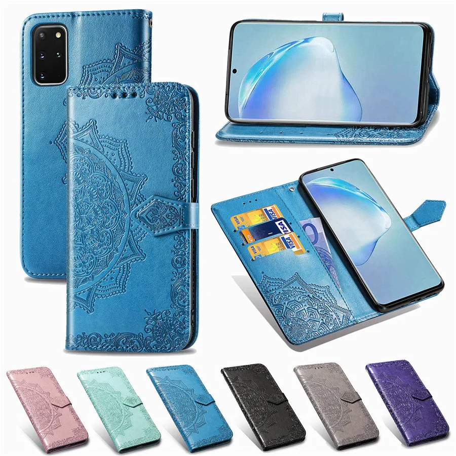 

For Samsung Galaxy S20 Ultra S10 S8 S9 Plus S10E S6 S7 Note 8 9 10 Pro Datura Leather Wallet Flip Case J3 J5 J7 2017 J4 J6 Cover