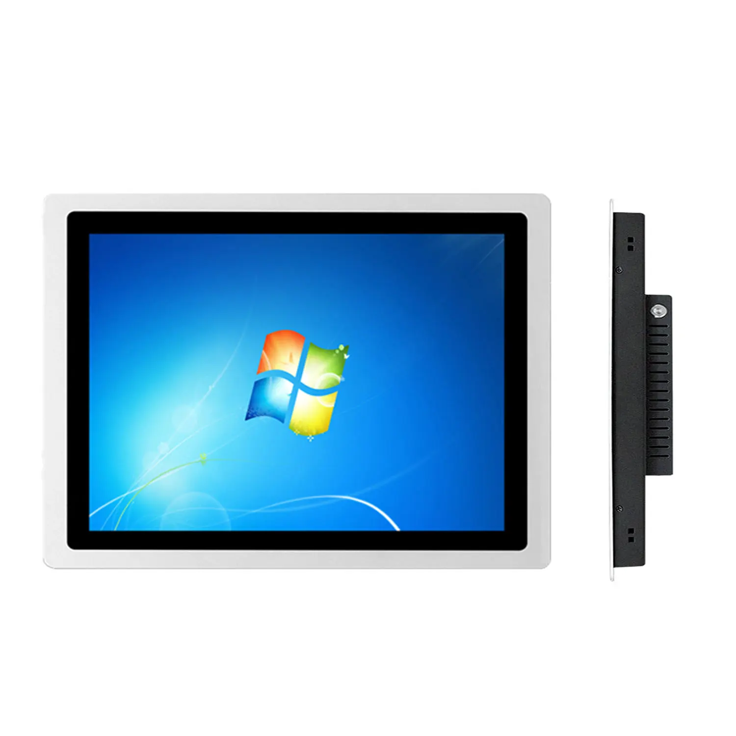 21.5 Inch Wide Screen industrial pc 4G memory 64G SSD core i3 with waterproof screen capacitive touch screen windows10 pro rs232