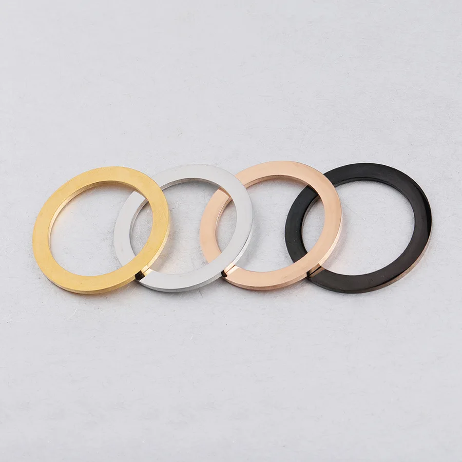 Jaymaxi 30 мм большое кольцо Круглые Подвески из нержавеющей стали Ширина 3 5