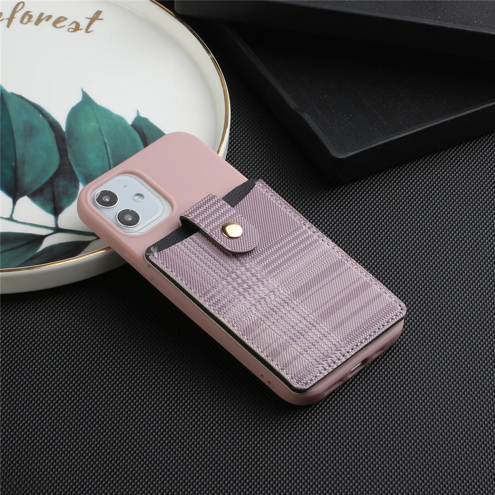 

S20 FE Silicone Phone Cases for Samsung Galaxy Note 10 20 Ultra S10E S8 S9 S10 Plus with Leather Card Holder Wallet Back Cover