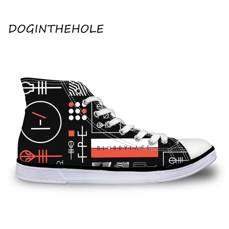 Повседневная обувь Женская Вулканизированная с принтом Twenty One Pilots Нескользящая