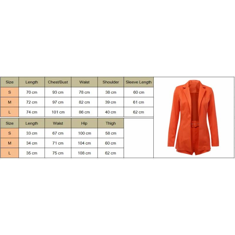 

Fashion Women Streetwear Candy Colour Basic Blazer Sets Coat + Shorts Slim Suit Jacket 2019 New Fashion