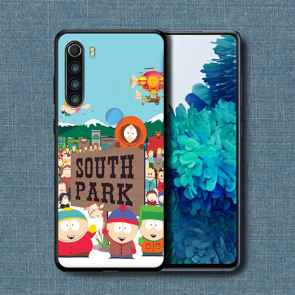 

South-Park Funny Cartoon Phone Case For Xiaomi Redmi Note 7 8 8T 9 9S 4X 7 7A 9A K30 Pro Ultra black Prime Silicone Etui Trend