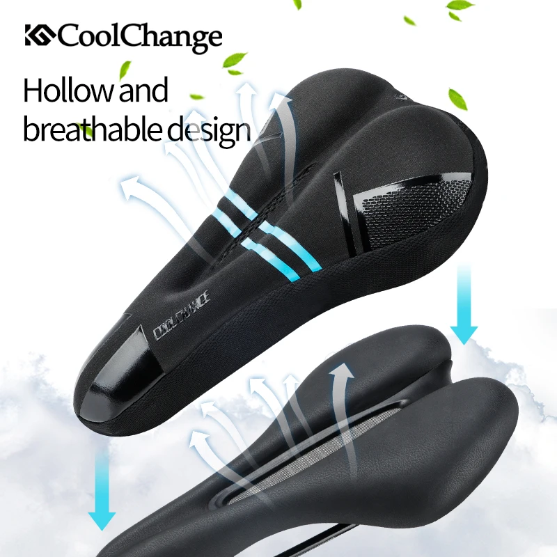 CoolChange чехол для подушки на заднем сиденье для велосипеда из толстой губки для горного велосипеда, шоссейного велосипеда, велосипедное седло, аксессуары для велосипедного оборудования