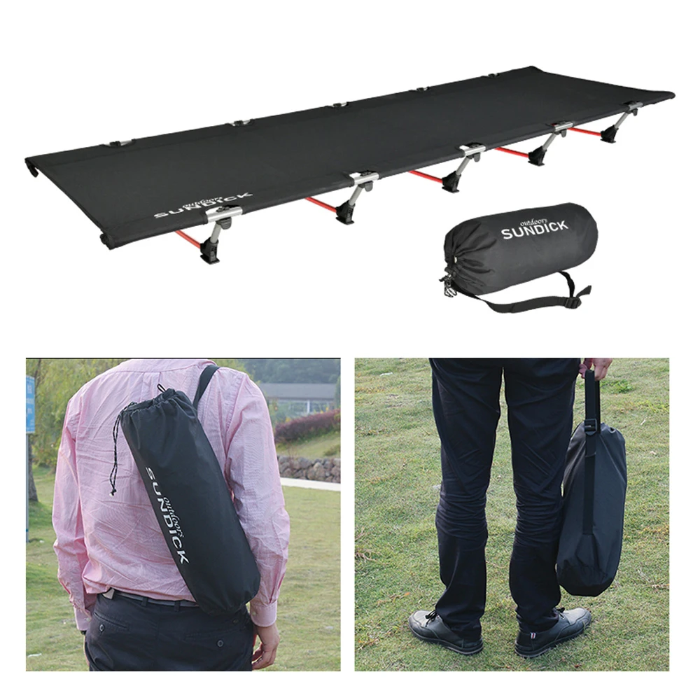 Складная кровать для кемпинга алюминиевая прочная удобная портативная отдыха на
