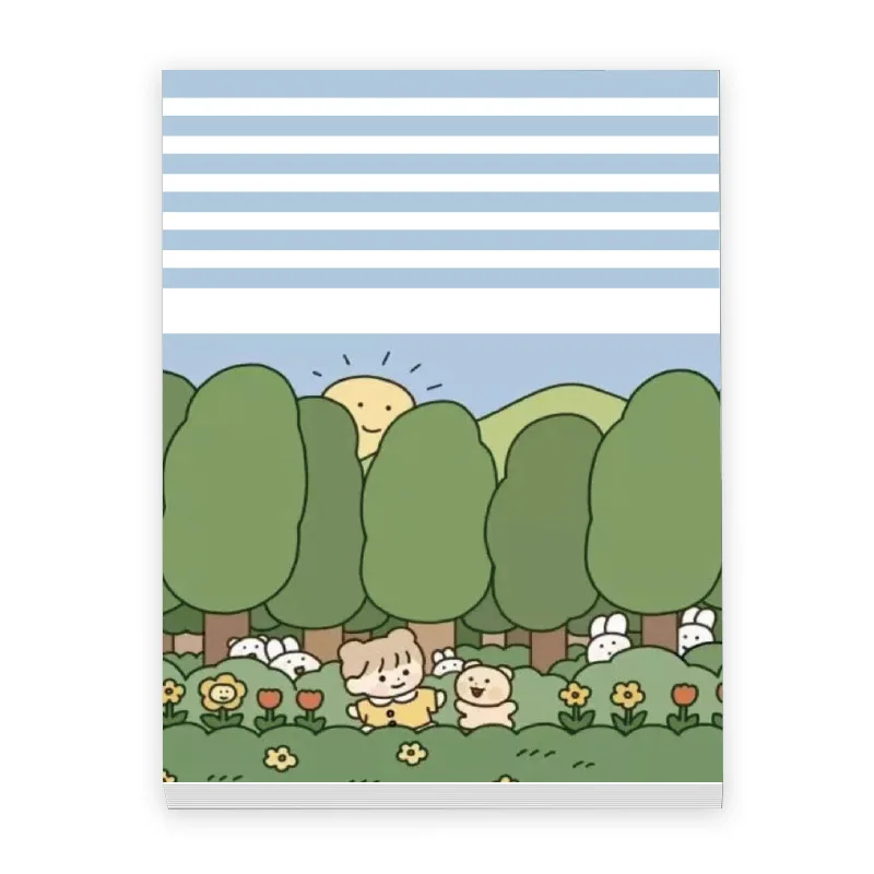 Японский милый блокнот для записей план студентов бумага корейские канцелярские