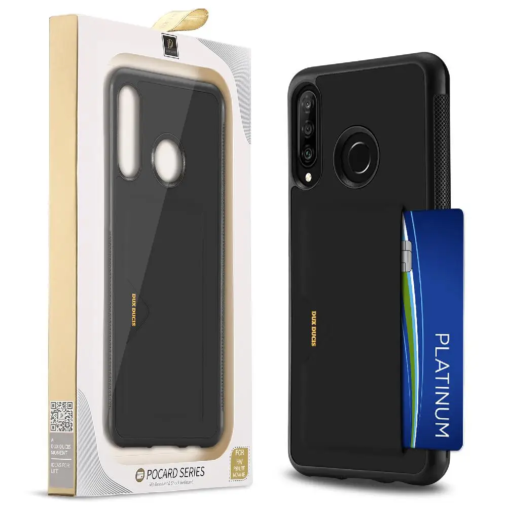 Для HUAWEI P30 lite чехол сплошной цвет полный защитный чехол для телефона с слотом для карт Поддержка беспроводной зарядки пыленепроницаемый