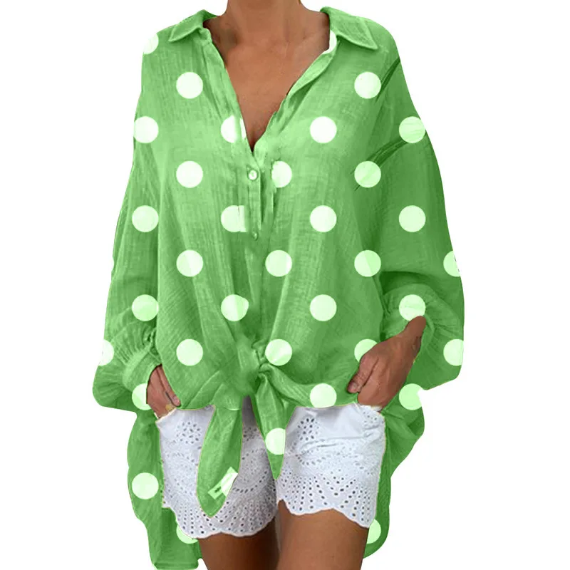 Женская Свободная блузка большого размера весна 2020 женская новые длинные