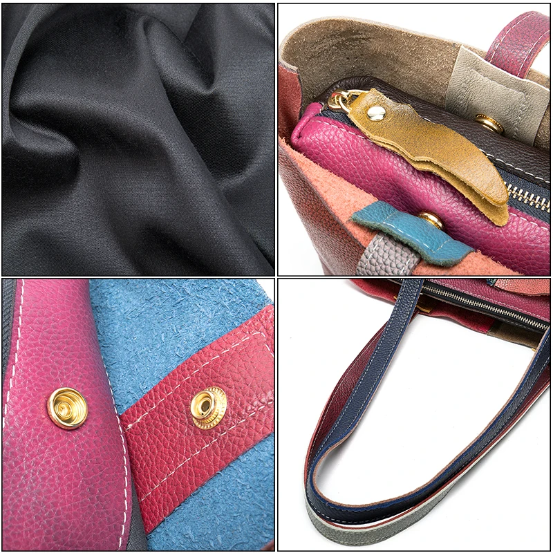 Сумка MVA женские сумки из натуральной кожи на плечо Лоскутная сумка через для