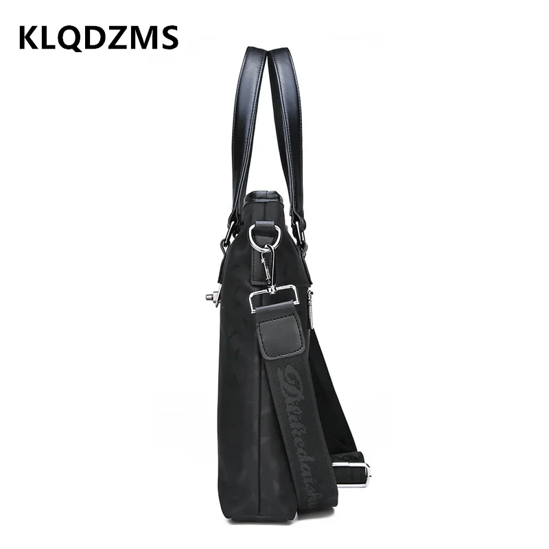KLQDZMS New Briefcase Messengers Multifunctional Men's Business Bags Men Travel Handbags Simple Black Laptop-Bag Hot Sell