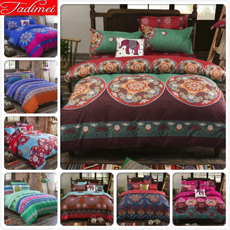 3/4 шт. Постельное белье для взрослых хлопковое постельное один полный queen King