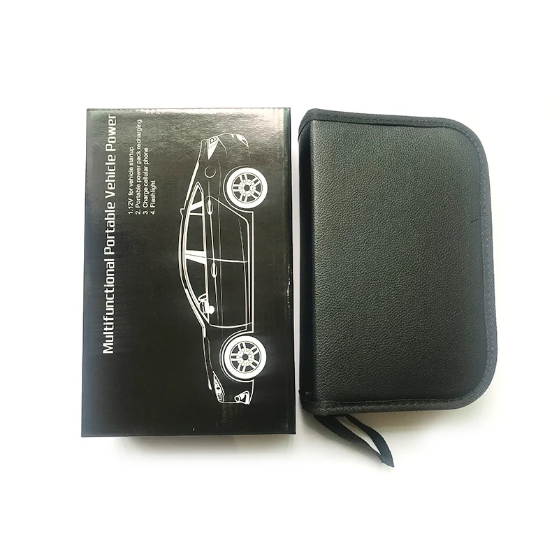 Мини Портативный Автомобильный аварийный стартер питания черный портативный