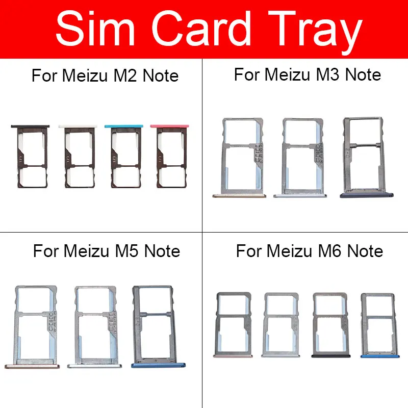 

Sim Card Tray Holder For Meizu Meilan M2 M3 M5 M6 Note M571c Sim Micro Reader Card Slot Adapters Socket Replacement Repair Parts
