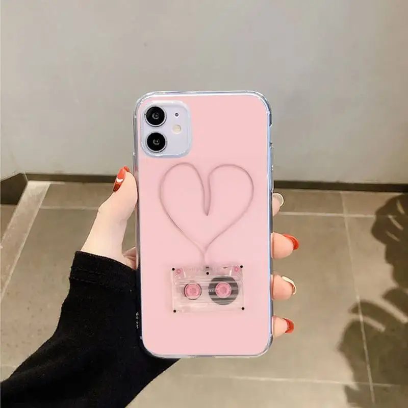 

Retro camera tape Phone Cases Transparent for iPhone 6 7 8 11 12 s mini pro X XS XR MAX Plus