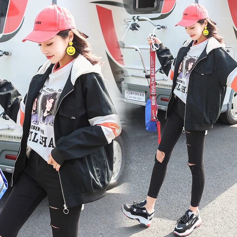 Новинка 2019 года Сезон Зима женская Свободная куртка из вельветовой ткани в