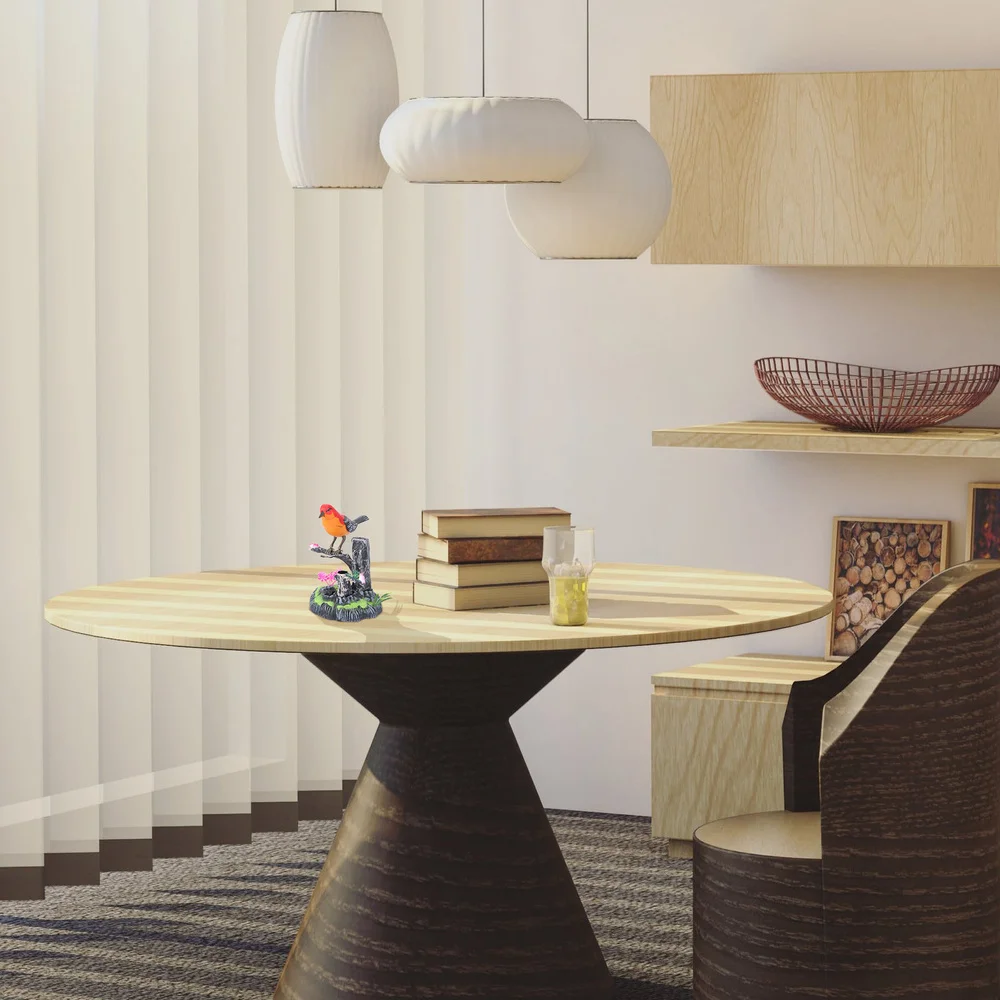 

Chirping Bird Christmas Ornament Real Singing Sounds Movement Battery Operated with Pen Holder Not Included Battery