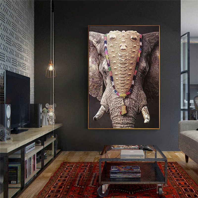 Постер цветных животных под угрозой исчезновения Картина на холсте для гостиной