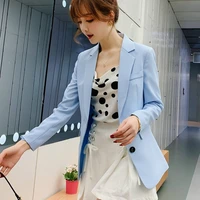 womens suit jacket 2022 new autumn korean business casual wild small west body temperament long sleeved jacket