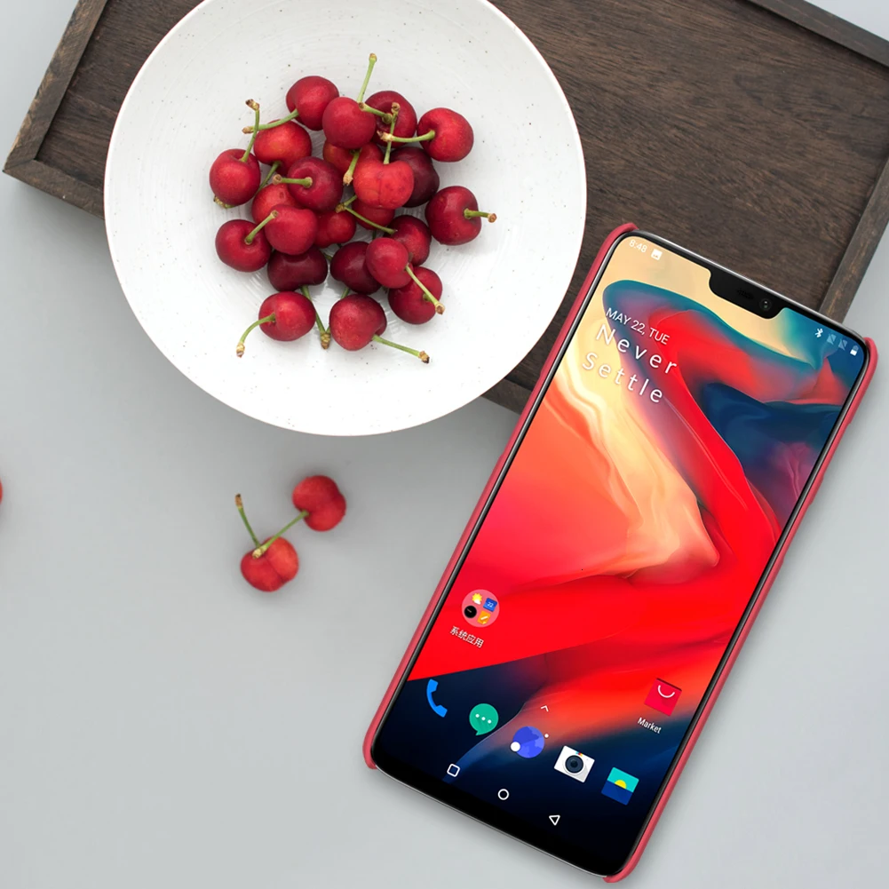 Для Oneplus 6 чехол матовый чехол NILLKIN для Oneplus 6 Чехол твердый пластиковый чехол на заднюю панель для One plus 6 с подарком