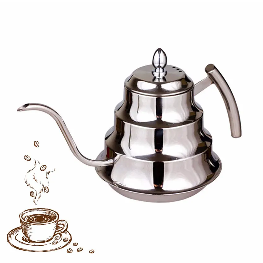 Нержавеющая сталь гусиная шея кофейник заполнитель Кофе чайник с фильтром