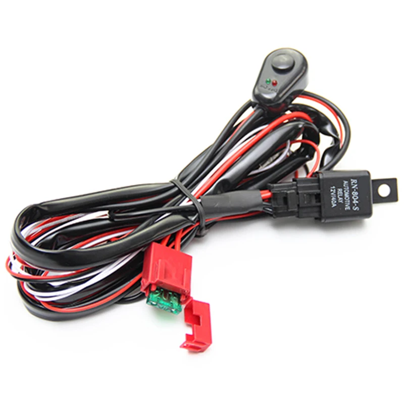 2 м авто кабель жгут проводов с 40A 12V Вкл/OFF переключатель реле плавкий