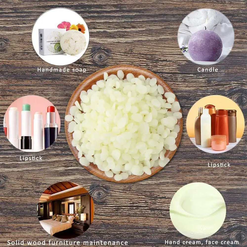 

Yellowish White Beeswax Granules DIY Aromatherapy Dried Ingredients Cosmetics Beeswax Candles Flower Candle Particles Lipst T0C0