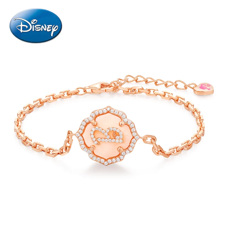 Disney Princess Series Lady Bracelet Fashion Temperament Letter Bracelet 925 Silver Birthday Gift