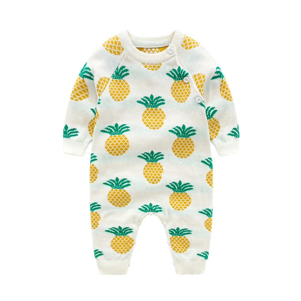 

0-24M Baby Boys Clothing Spring Autumn Clothes Newborn Cotton Climbing Clothes Long Sleeved Cartoon Rompers Animal Costumes