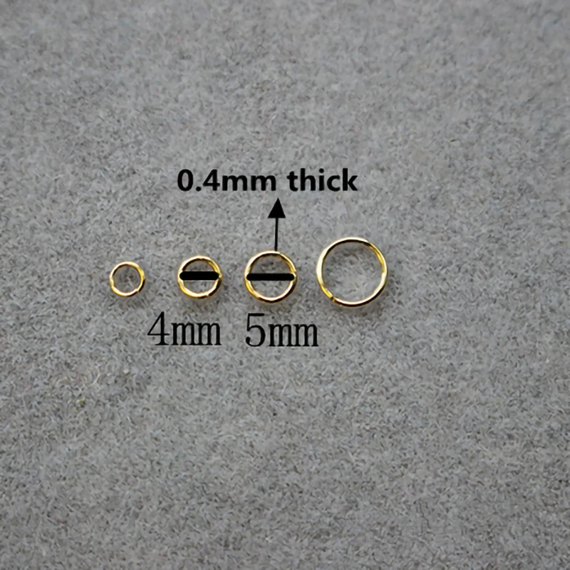 Застежки-кольца для серег очень тонкие толщина 0 4 мм антикоррозийная вешалка