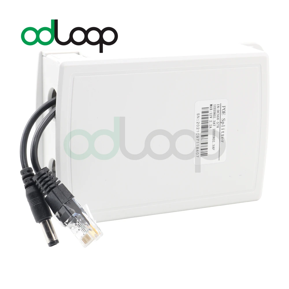 ODLOOP POE DC 48V To 12V 2A POE Splitter Anti-Interference 30W POE Adapter Cable Power Supply Module Waterproof IP65 Outdoor Use enlarge
