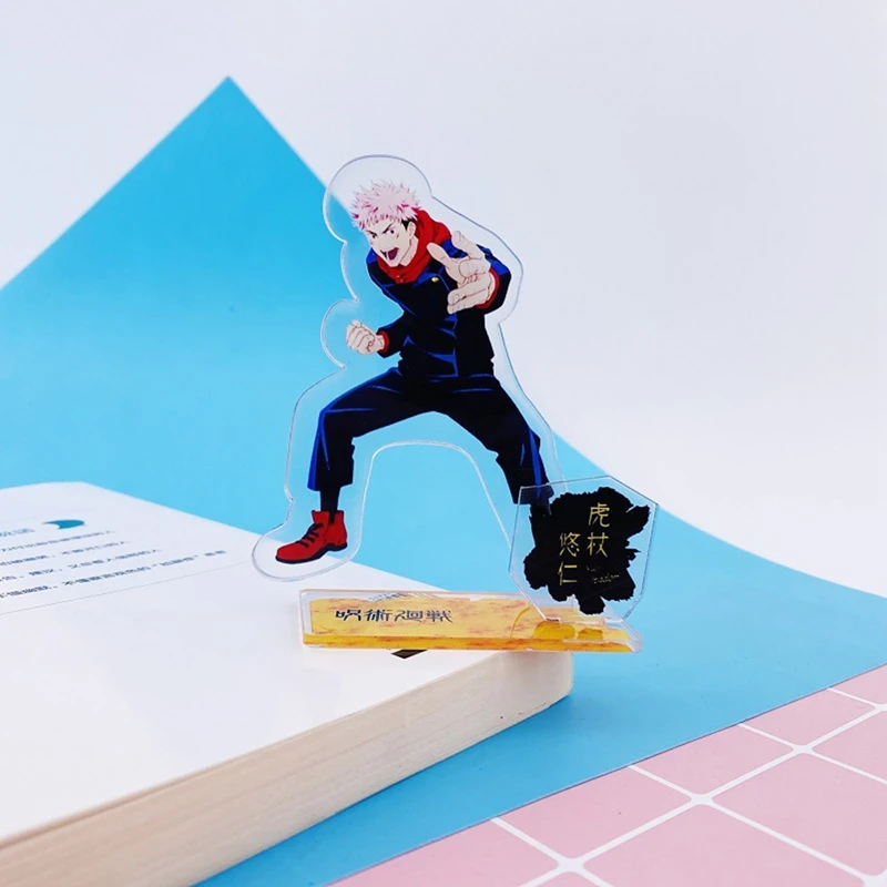 

1 Pc Hot Anime Jujutsu Kaisen Magan Yuji Itadori Kugisaki Nobara Gojou Satoru Acrylic Figure Models Desk Cake Plate Topper 11cm