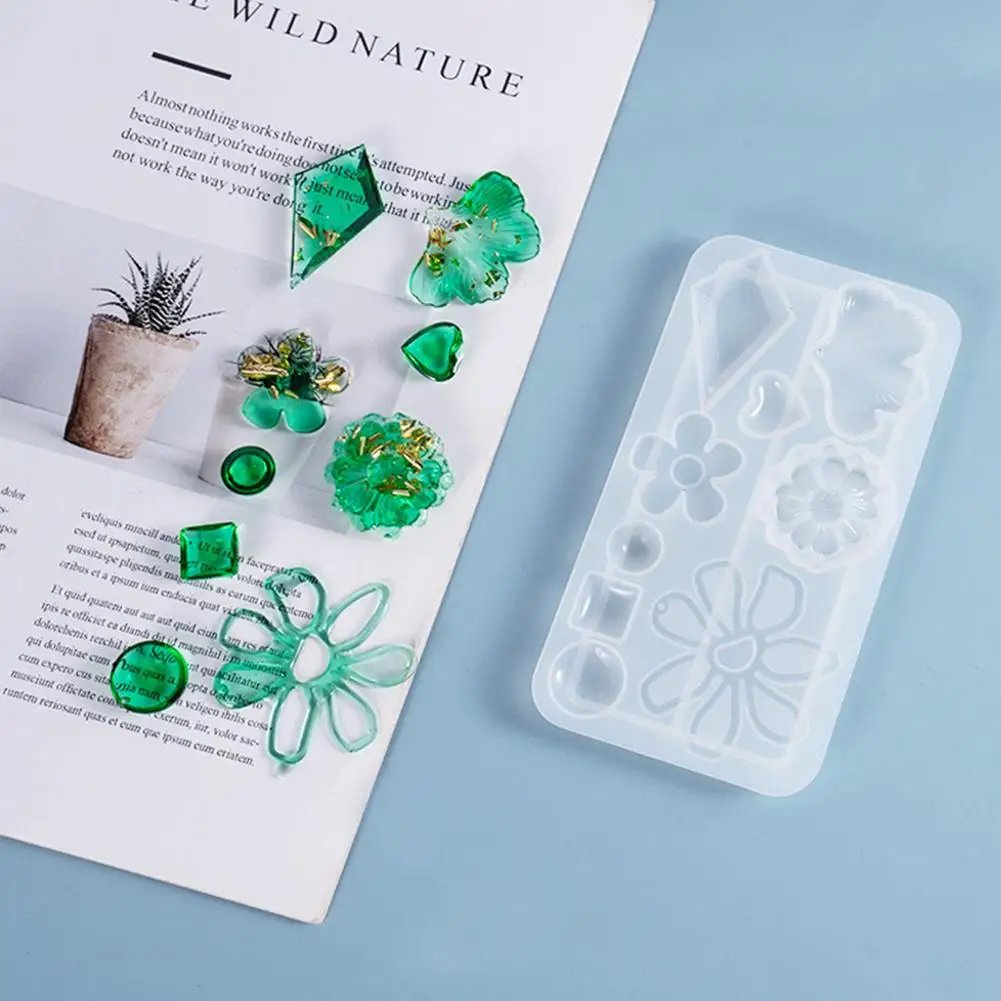 Jewelry Silicone Mold Reusable DIY Craft Epoxy Resin Earring Pendant Casting Brass Knuckles Mould | Дом и сад