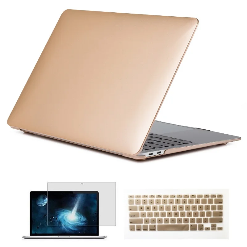 Glod Для нового MacBook Pro 13 15 16 чехол A2141 A12159 A1708 w/out Touch Bar& retina прозрачный кристально Матовый Жесткий Чехол Air 11,6 13,3 A1932 - Цвет: Glod