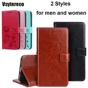 leather flip case for celular wiko view4 lite case cover luxury phone holster for funda de wiko view 4 lite 6 52 case hoesjes free global shipping