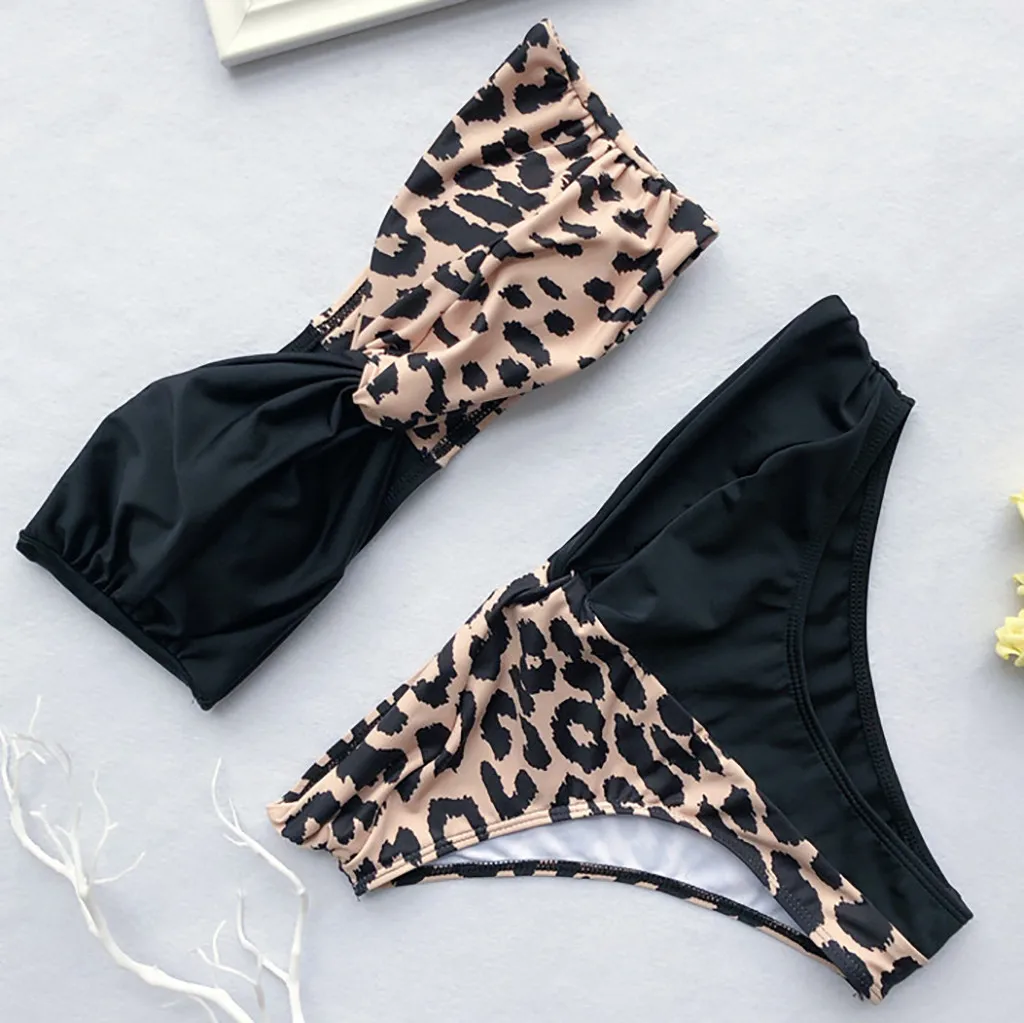 JAYCOSIN женский бюстгальтер из двух частей сексуальный двухцветный купальный