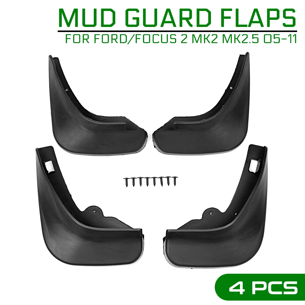 Car Mud Flaps For Ford/Focus 2 MK2 MK2.5 Saloon Sedan 2005-2011 Front Rear Mudguard Splash Guards Fender Mudflaps | Автомобили и