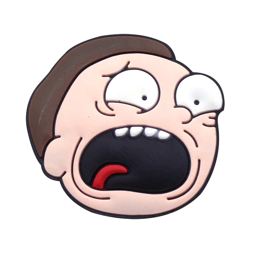 1pc Funny Cartoon Shoe Charms Buckles For Clogs Sandals Garden Shoes DIY Croc Accessories Decoration For Kids X-mas Gifts