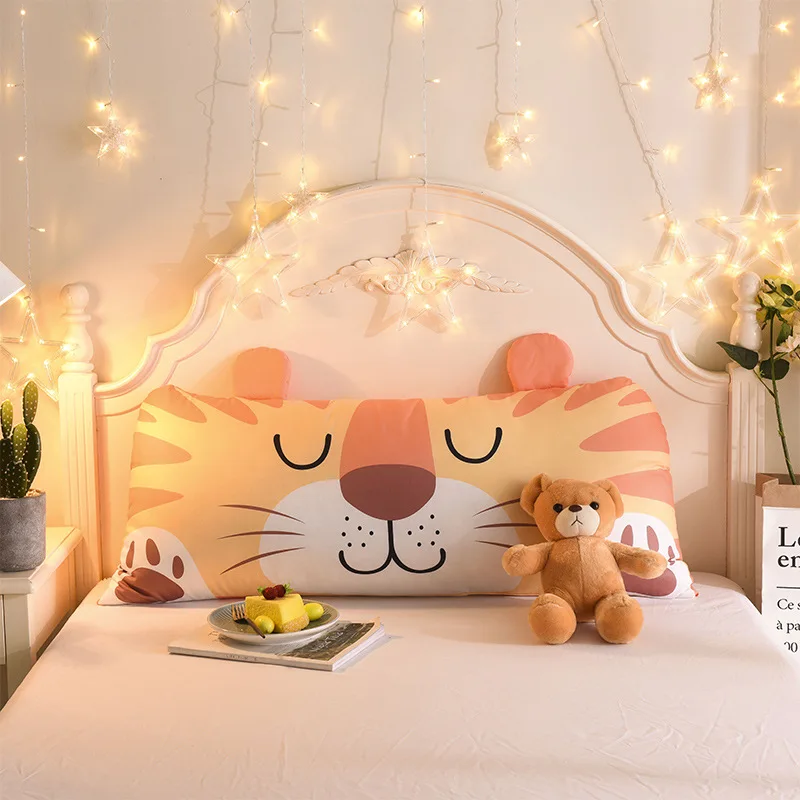 

Cartoon Animal Pillow Backrest Cushion Detachable Washable Sofa Bedding Back Cushion Children Cute Bed Sleeping Pillows 50*110cm