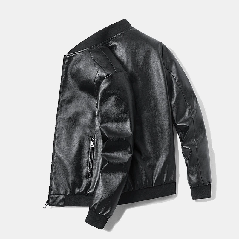 

Plus size 7XL 8XL New Men's Leather Jackets Autumn Casual Motorcycle PU Jacket Biker Leather Coats Brand Clothing